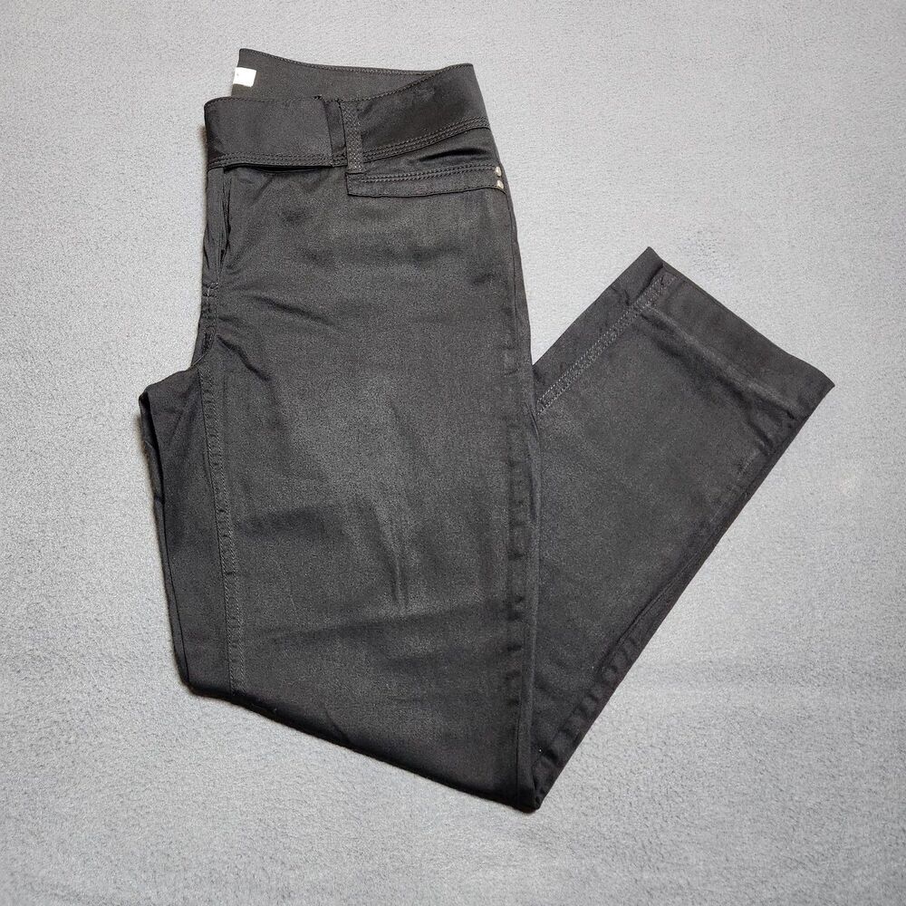 WHBM Dress Pants Women 4 Black Low Rise Straight Leg Ankle